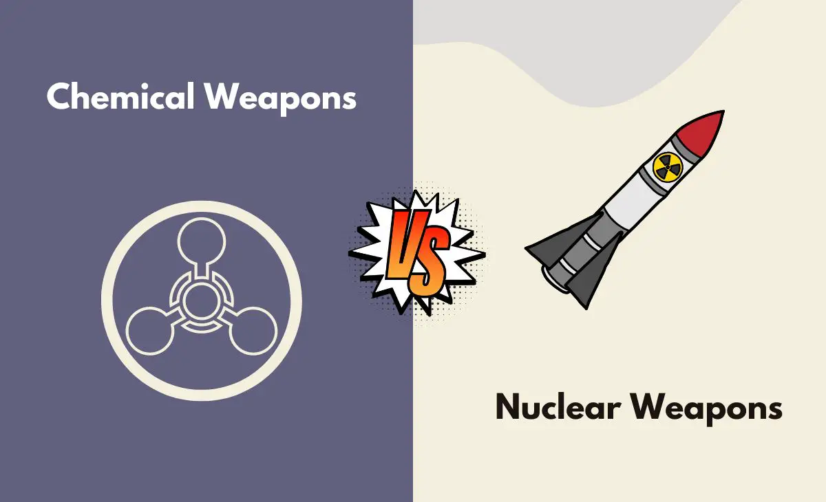 Difference Between Chemical Weapons and Nuclear Weapons