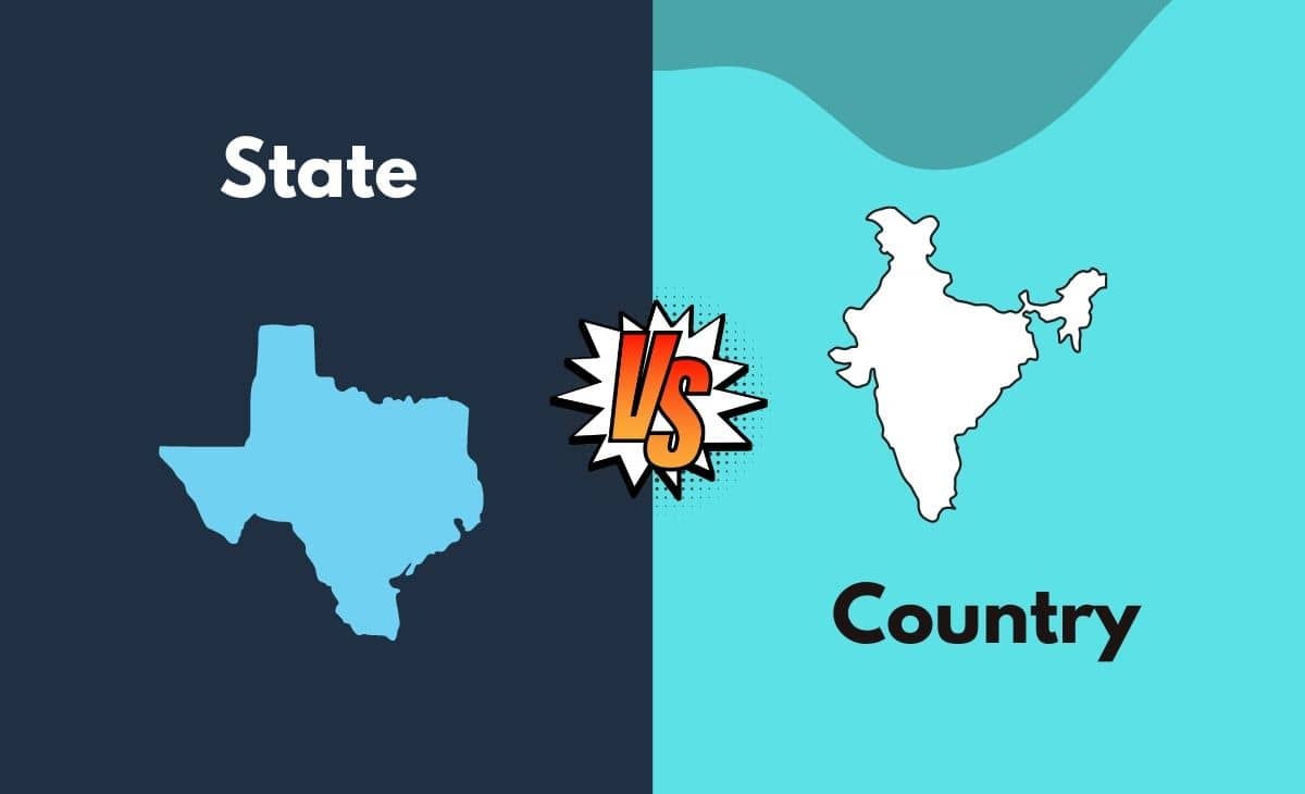 Difference Between State and Country