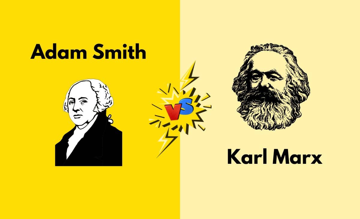 Difference Between Adam Smith and Karl Marx