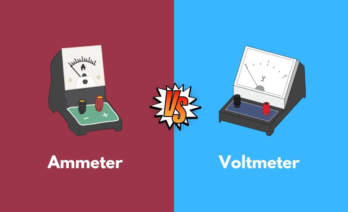 Difference Between Ammeter and Voltmeter