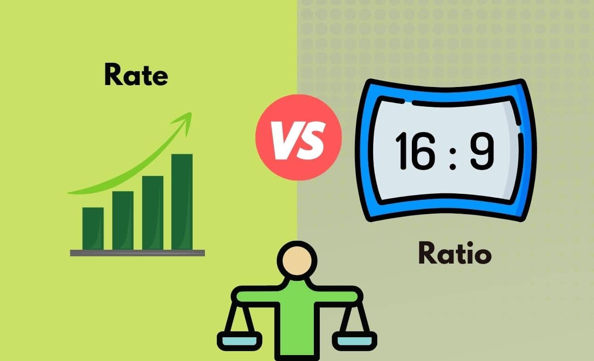 Difference Between Rate and Ratio