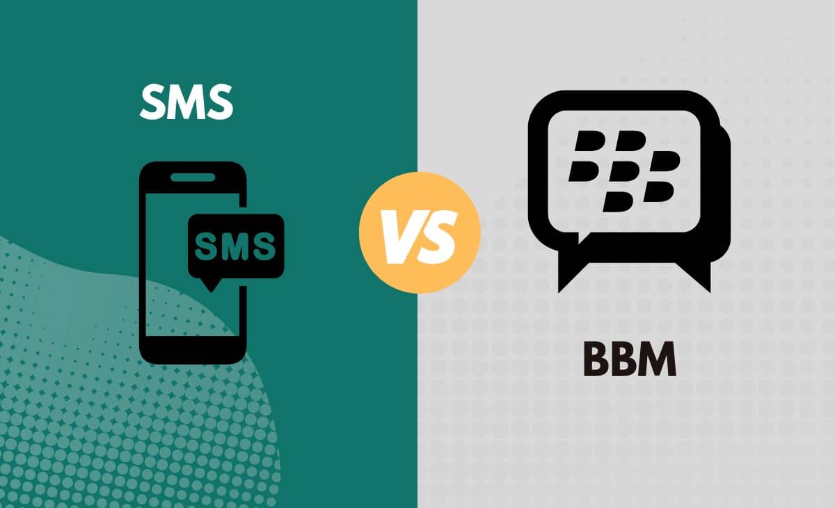 Difference Between SMS and BBM