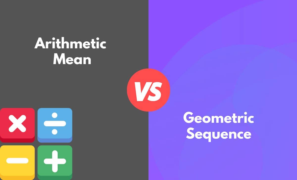Difference Between Arithmetic Mean and Geometric Sequence