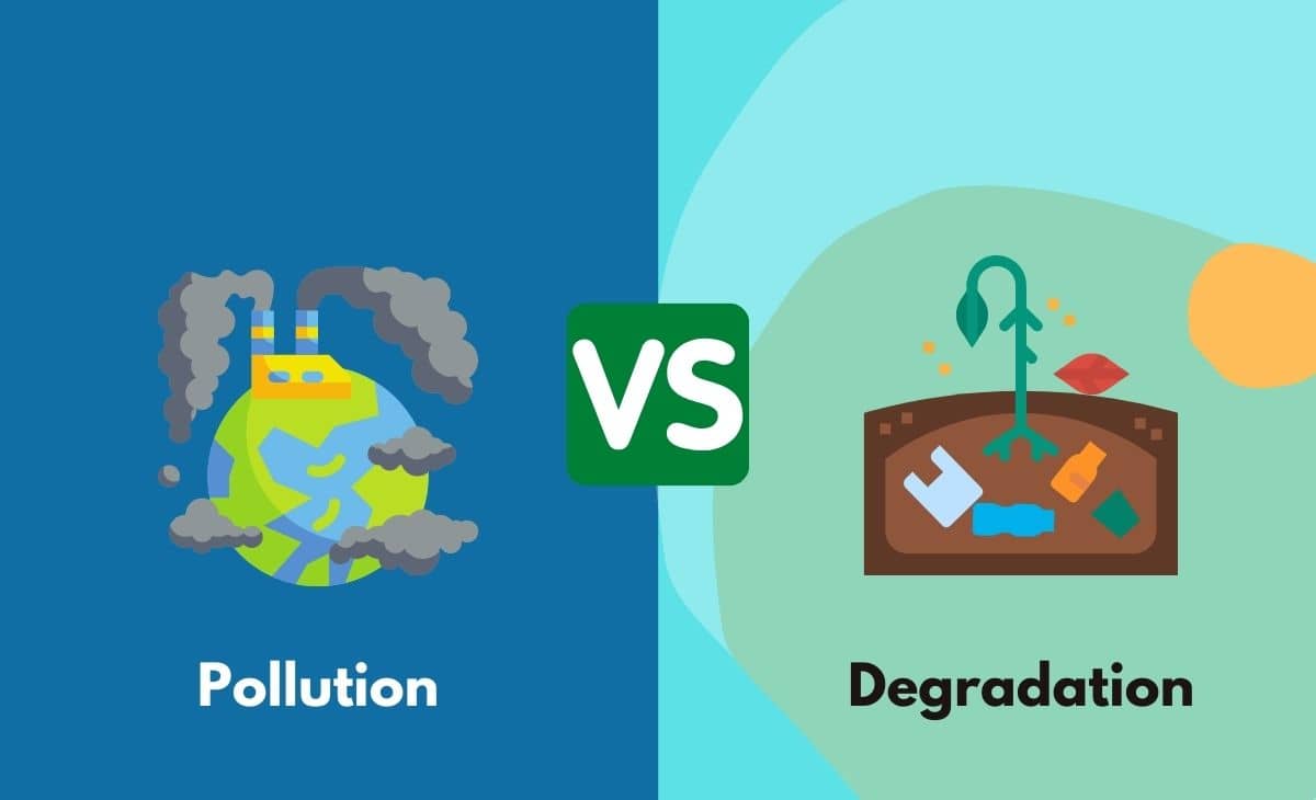 Difference Between Pollution and Degradation