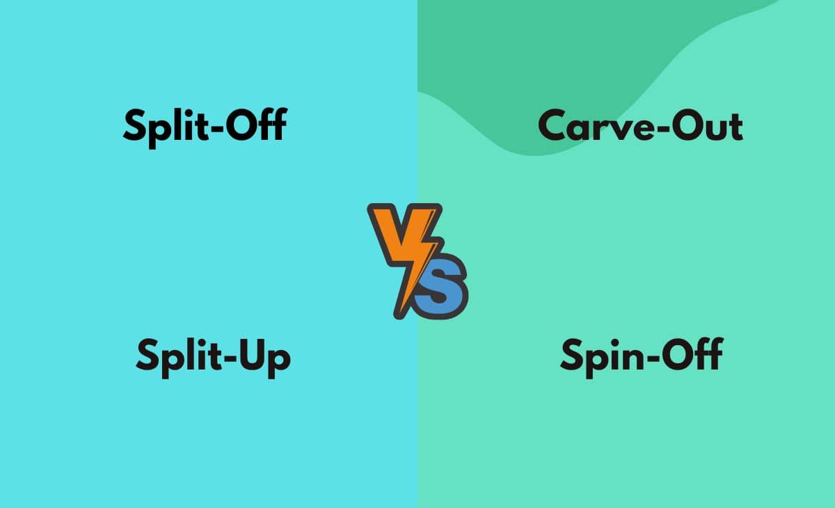 Difference Between Spin-Off, Split-Off, Split-Up and Carve-Out