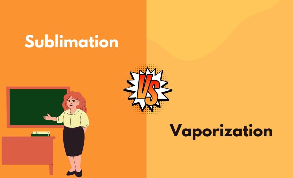 Difference Between Sublimation and Vaporization