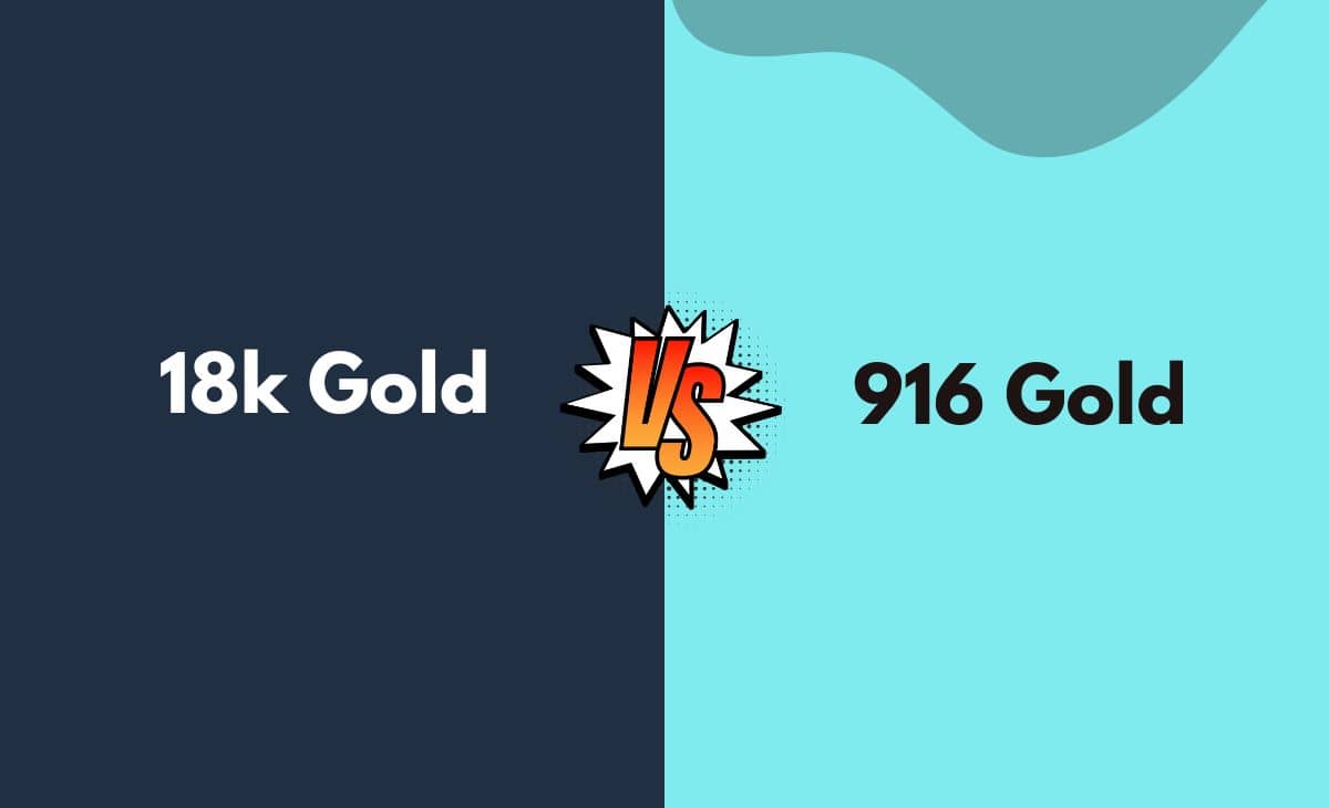 Difference Between 18k Gold and 916 Gold