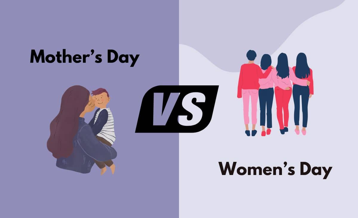 Difference Between Mother’s Day and Women’s Day