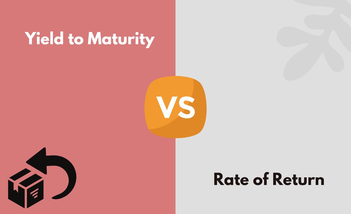 Difference Between Yield to Maturity and Rate of Return