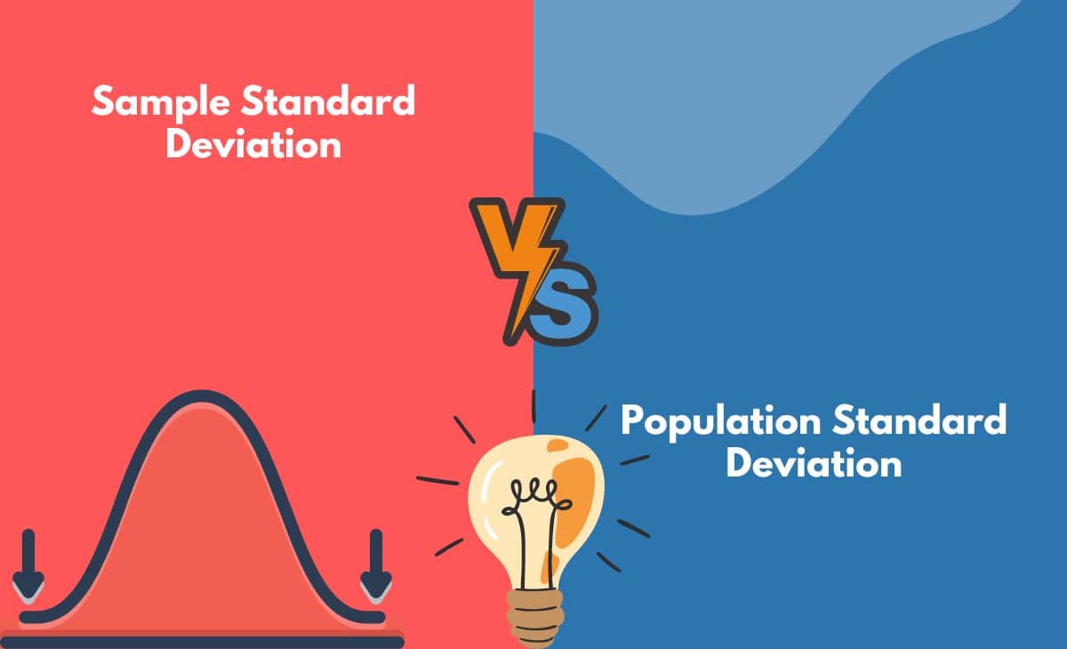 Difference Between Sample Standard Deviation and Population Standard Deviation