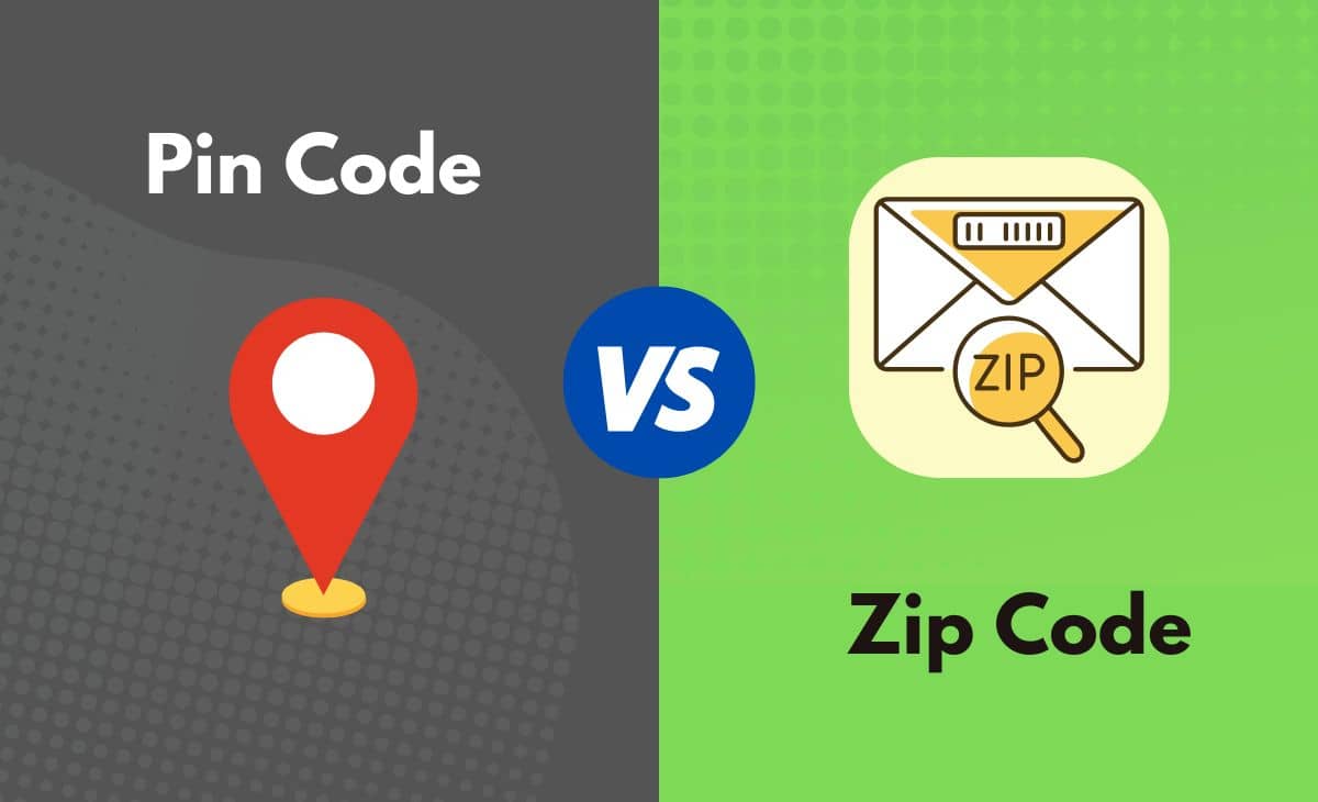 Difference Between Pin Code and Zip Code