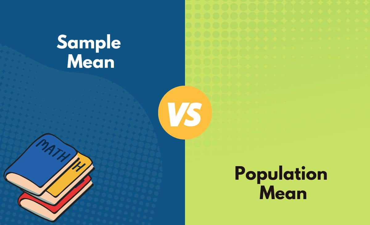Difference Between Sample Mean and Population Mean