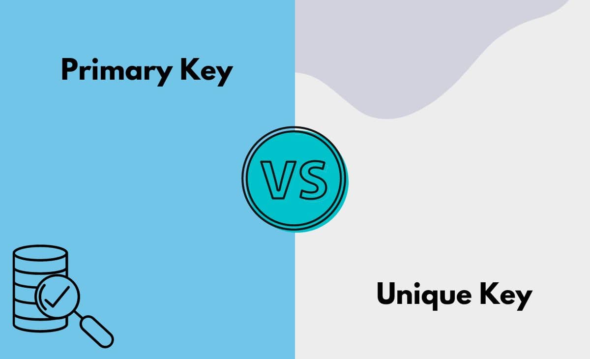 Difference Between Primary Key and Unique Key (in Terms of DBMS)
