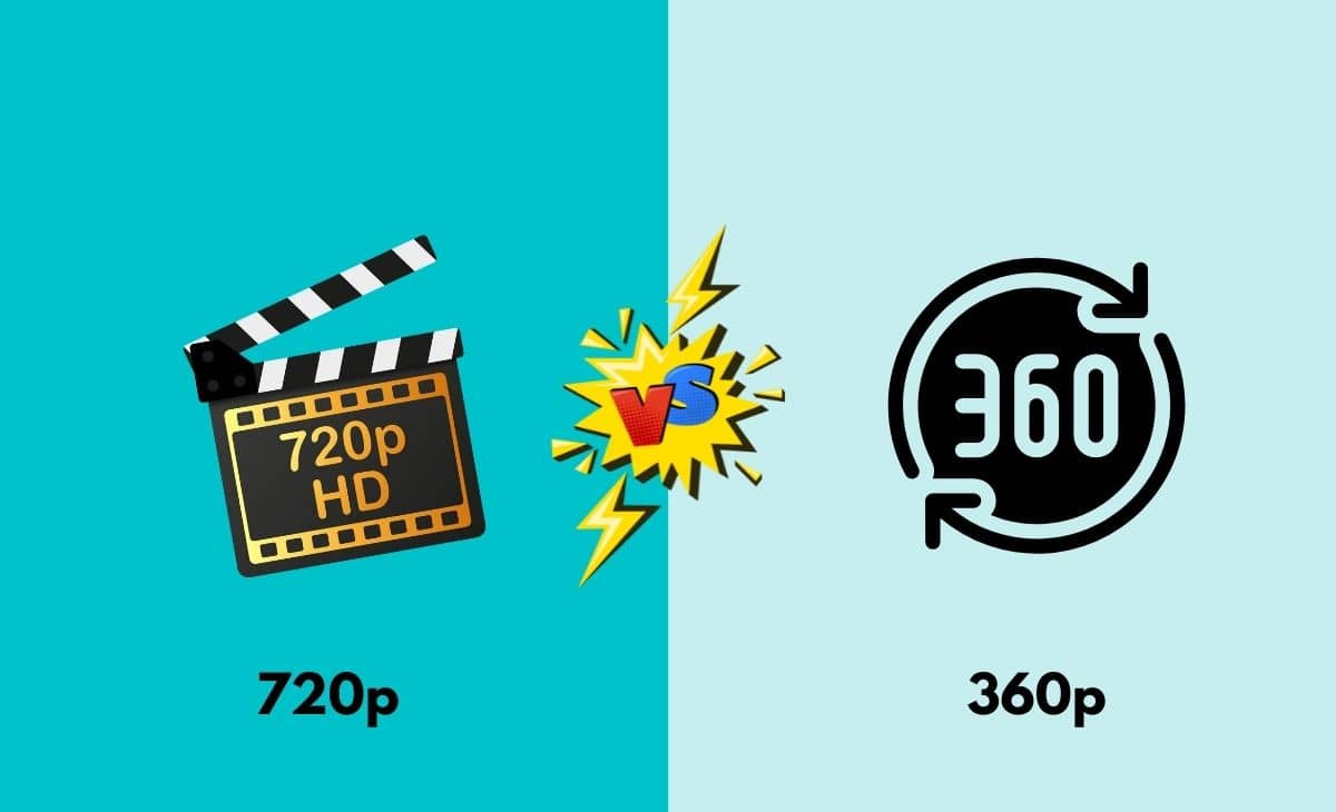Difference Between 720p and 360p