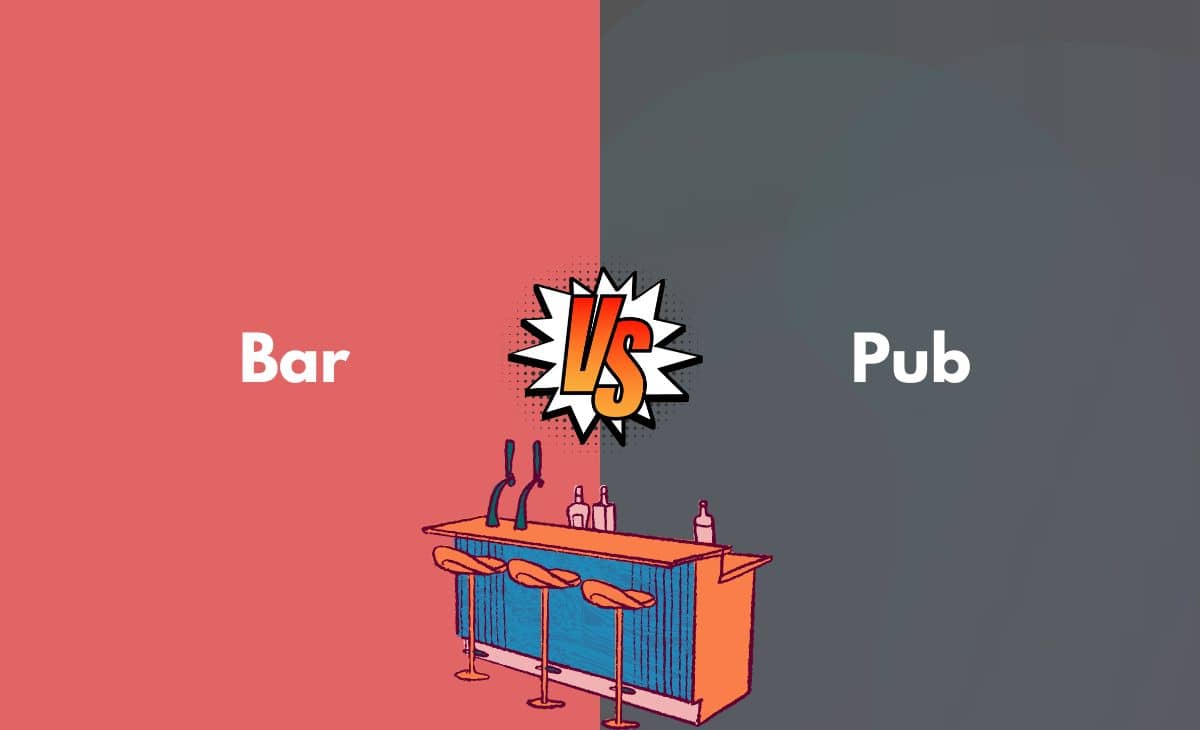 Difference Between Bar and Pub