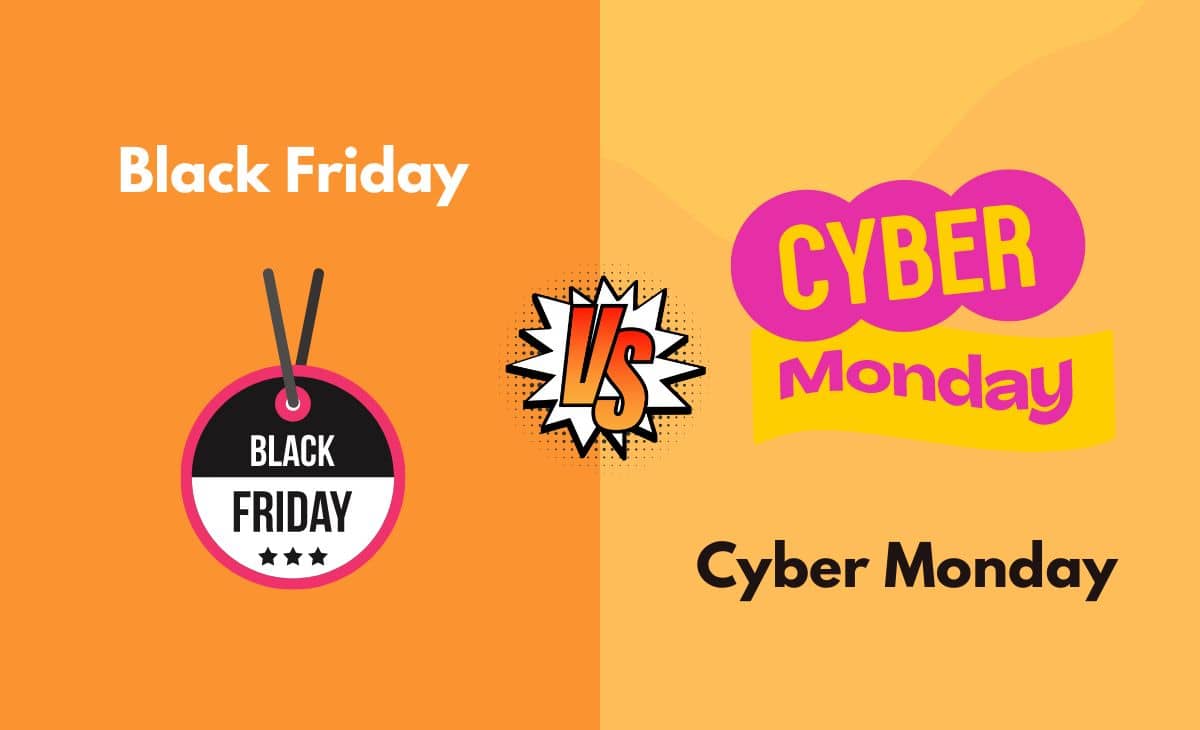 Difference Between Black Friday and Cyber Monday