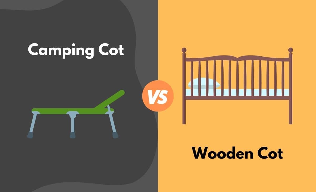 Difference Between Camping Cot and Wooden Cot