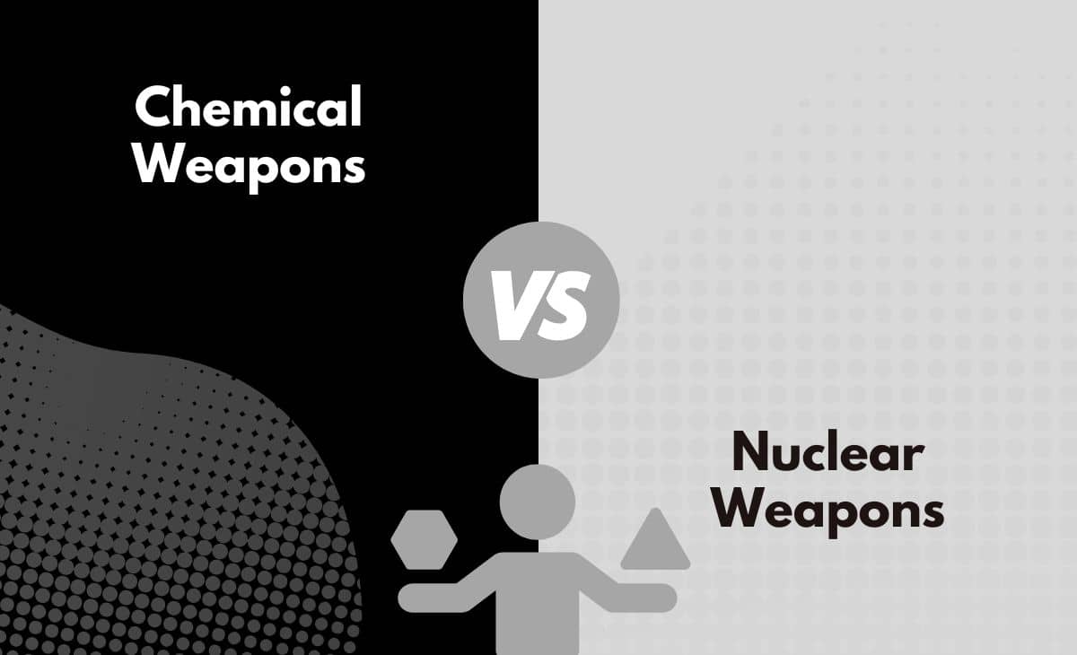 Difference Between Chemical Weapons and Nuclear Weapons