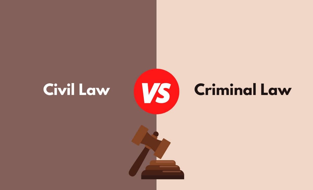 Difference Between Civil Law and Criminal Law