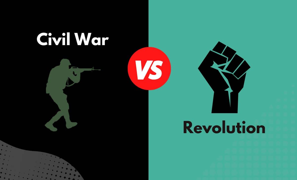 Difference Between Civil War and Revolution