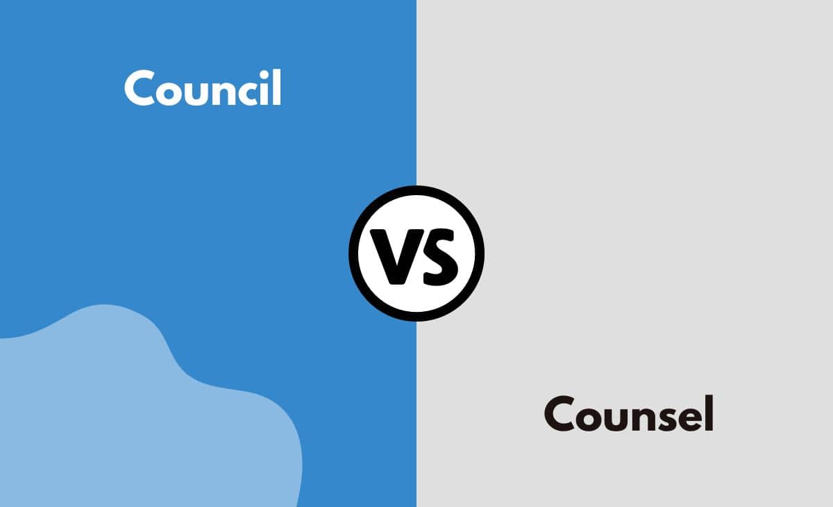 Difference Between Council and Counsel