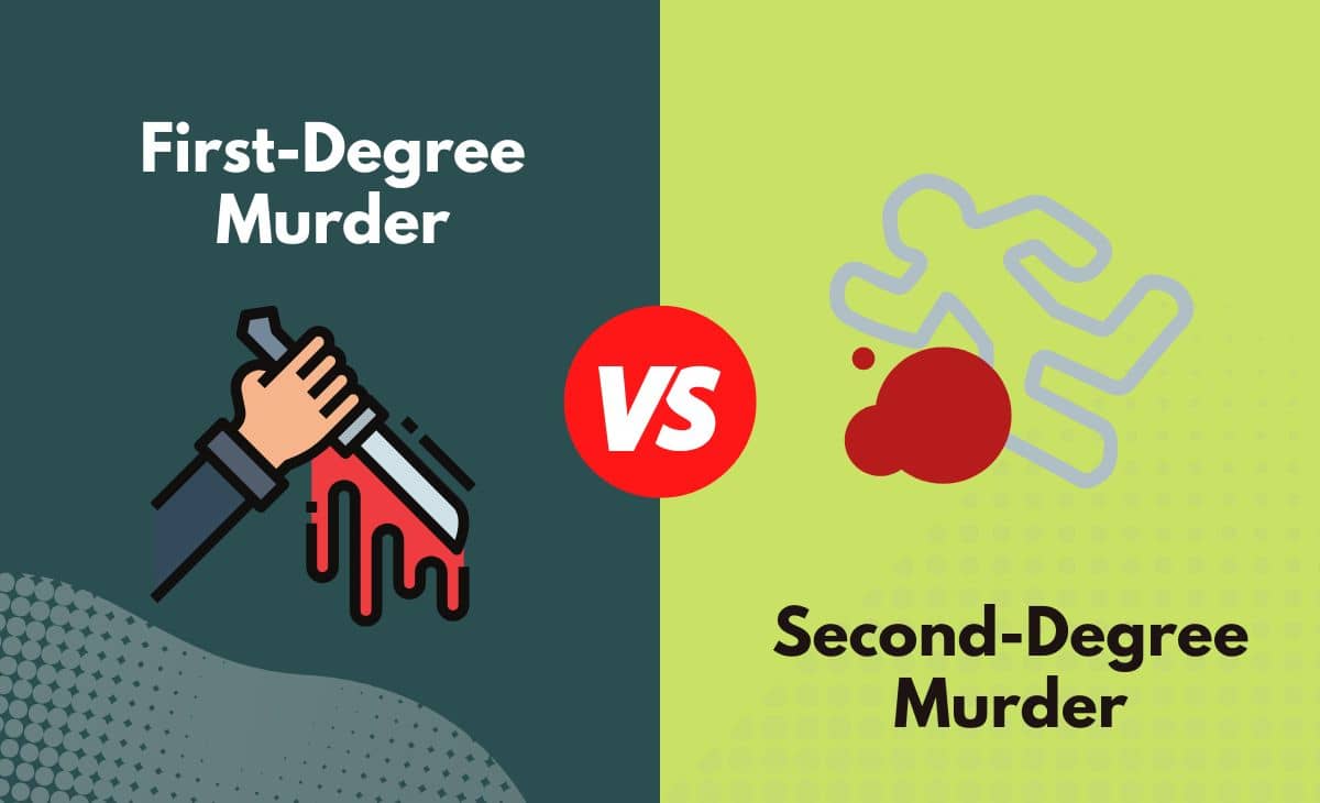 Difference Between First-Degree Murder and Second-Degree Murder