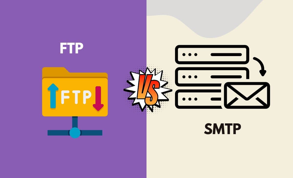 Difference Between FTP and SMTP