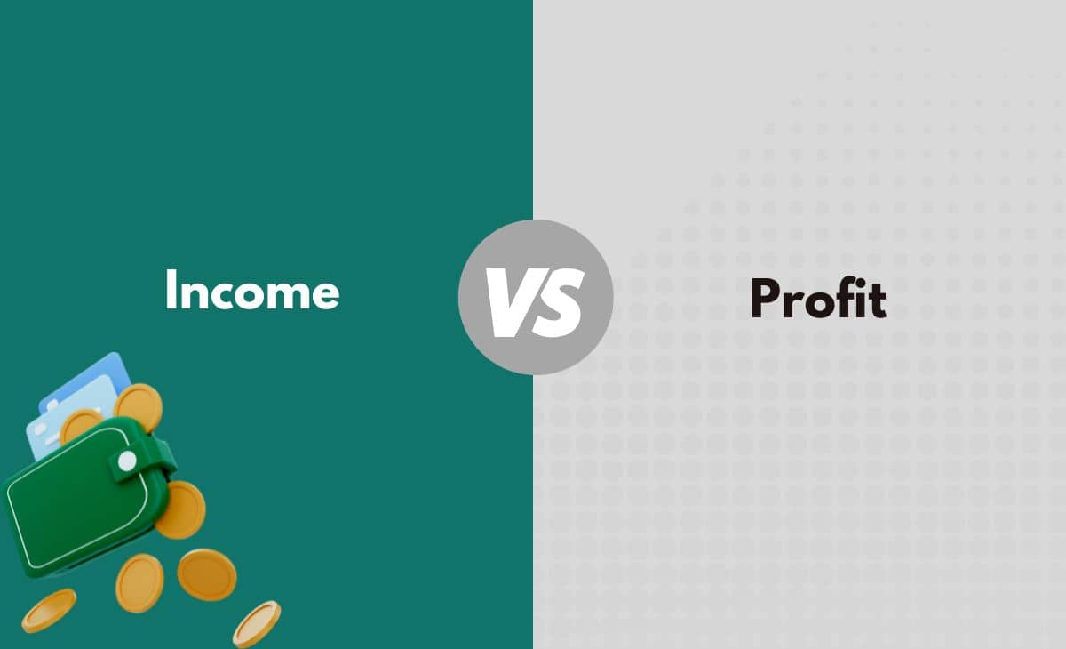 Difference Between Income and Profit