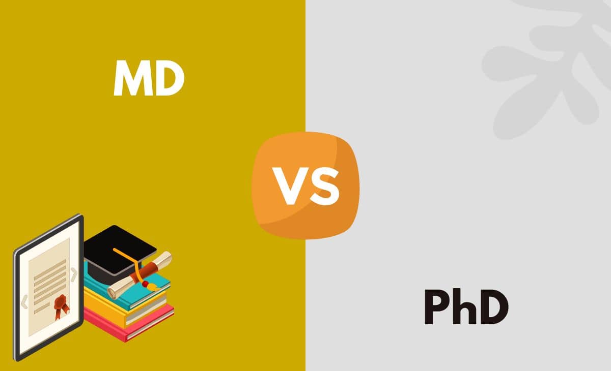 difference between md and phd