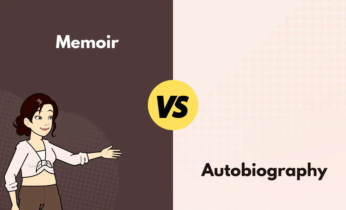 Difference Between Memoir and Autobiography