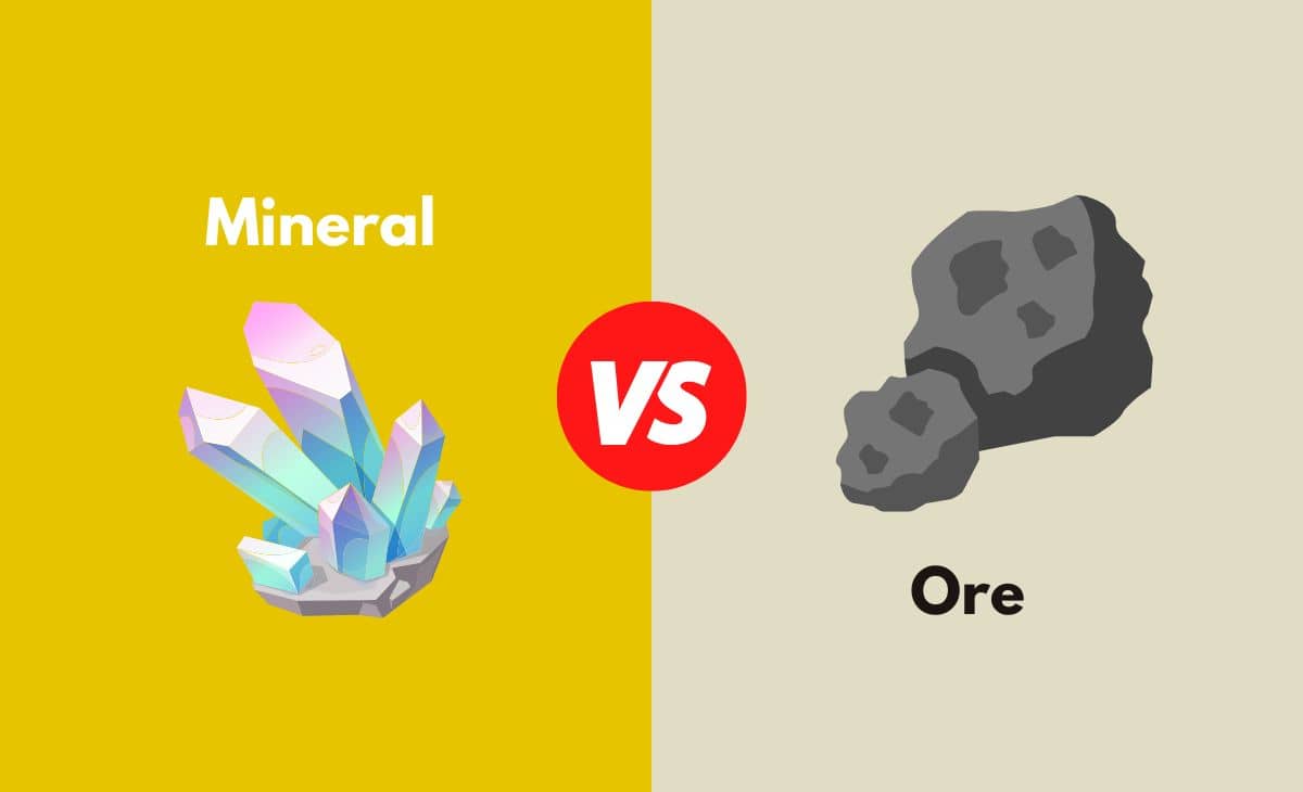 Difference Between Mineral and Ore