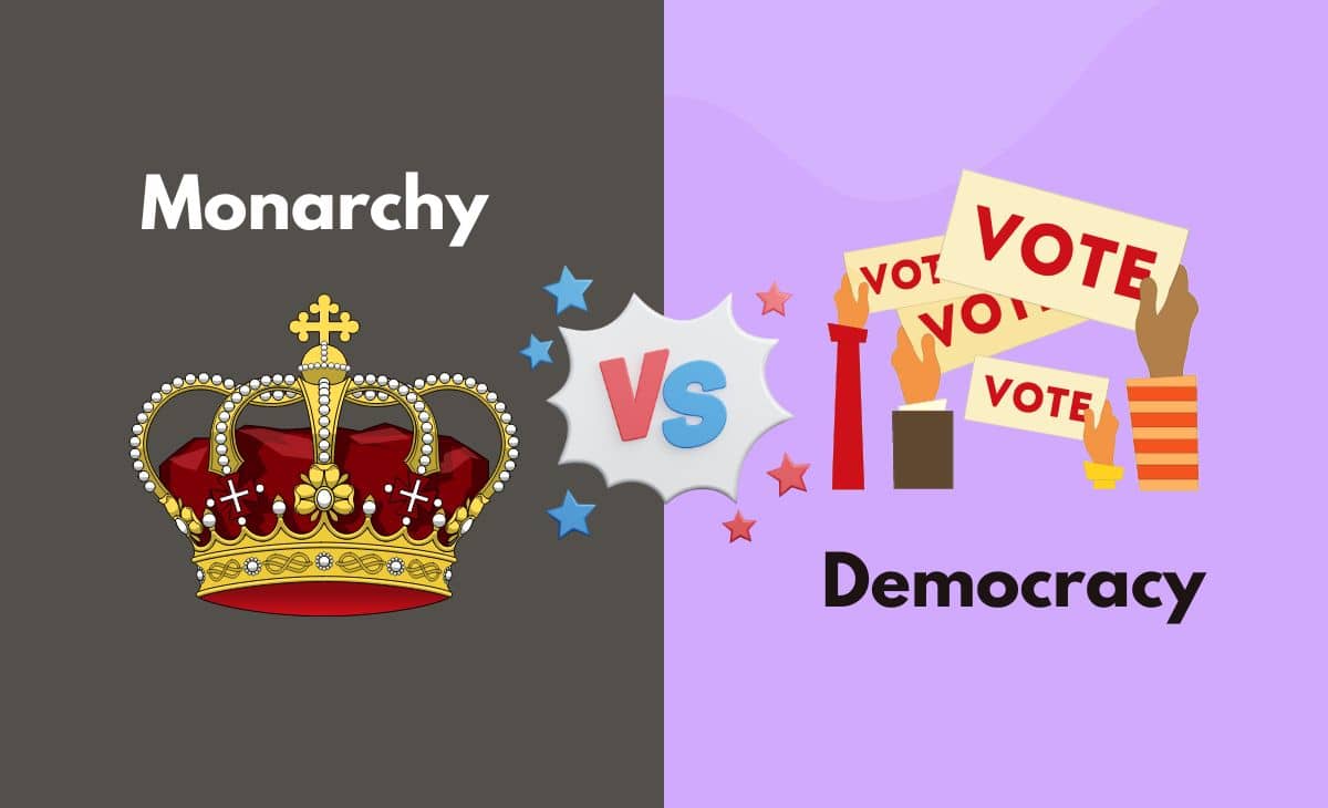 Difference Between Monarchy and Democracy