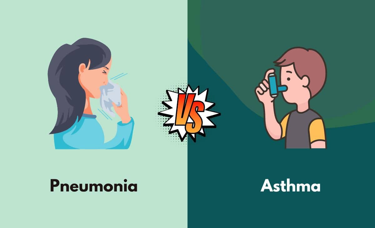 Difference Between Pneumonia and Asthma