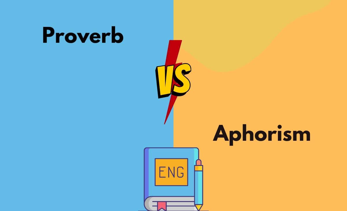 Difference Between Proverb and Aphorism