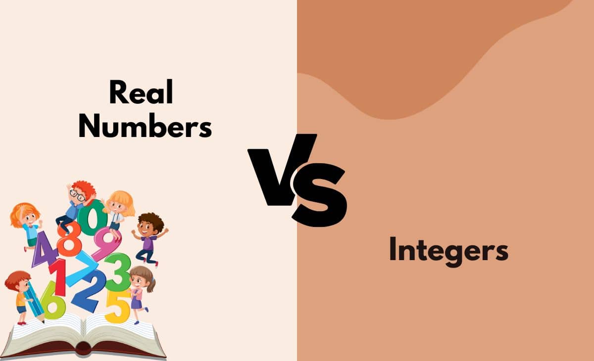 Difference Between Real Numbers and Integers
