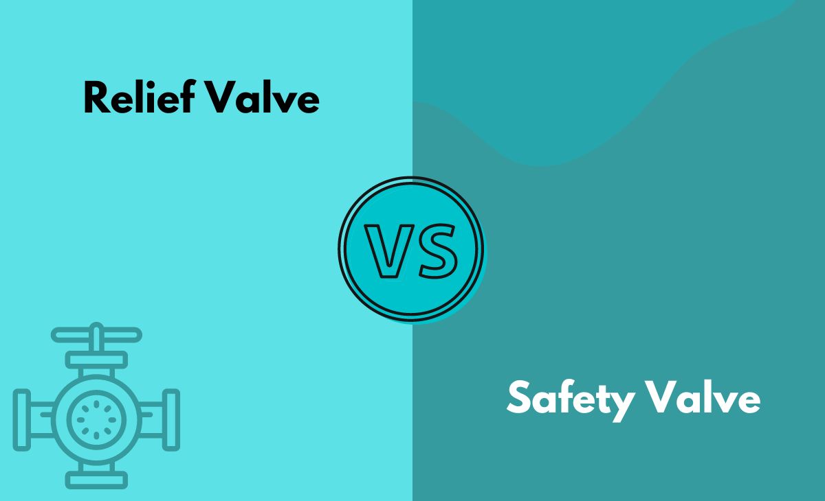 Difference Between Relief Valve and Safety Valve