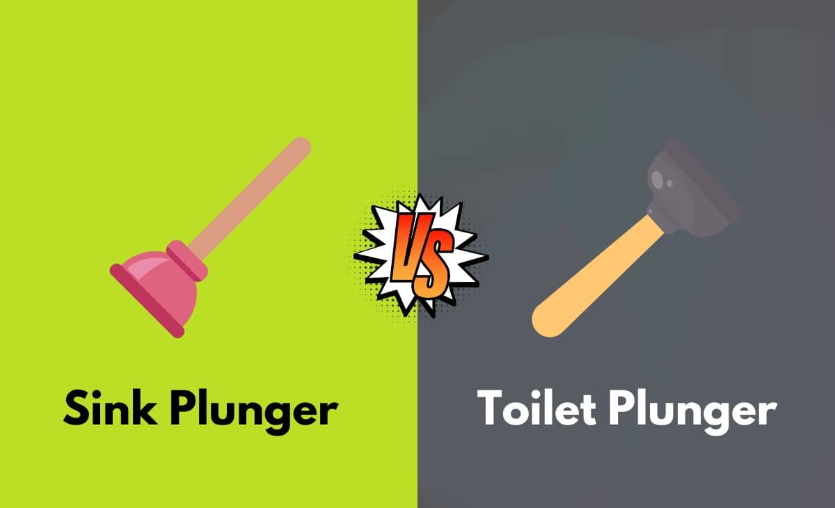 Difference Between Sink Plunger and Toilet Plunger