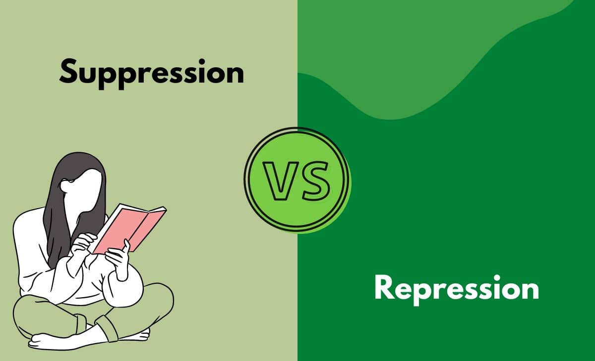 Difference Between Suppression and Repression