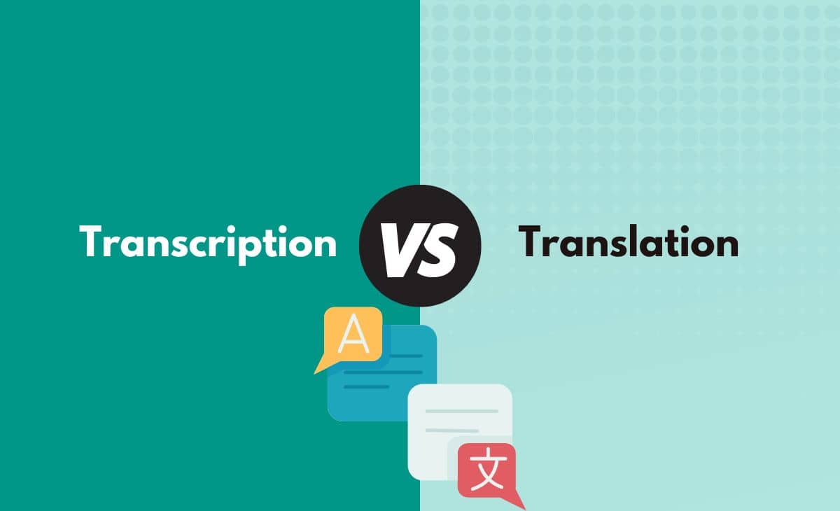 Difference Between Transcription and Translation