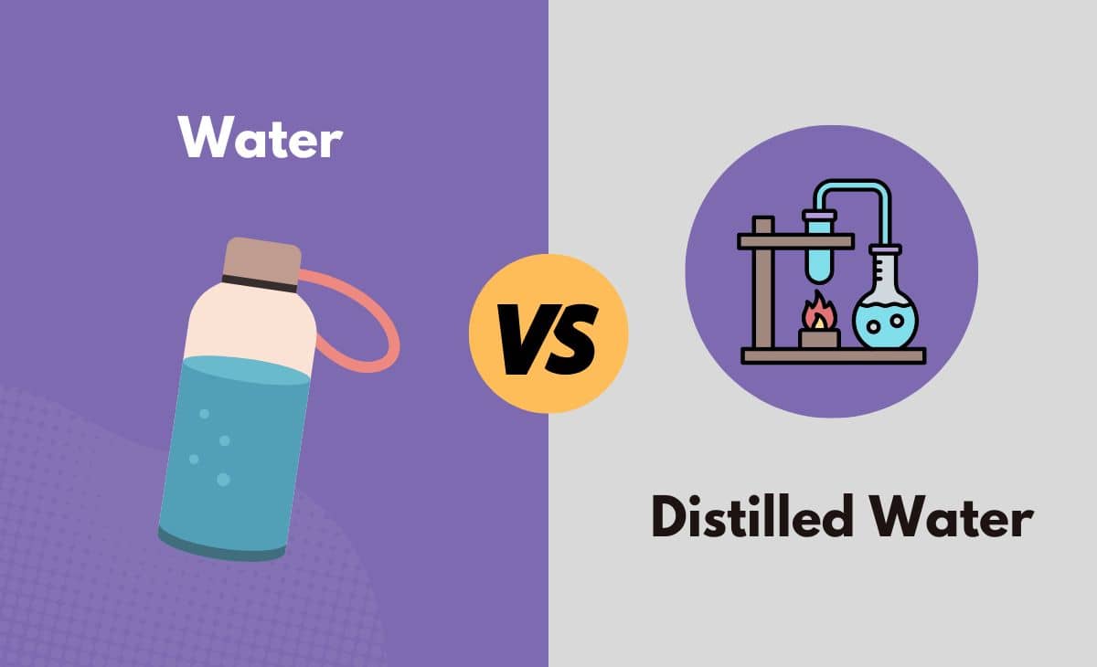 Difference Between Water and Distilled Water