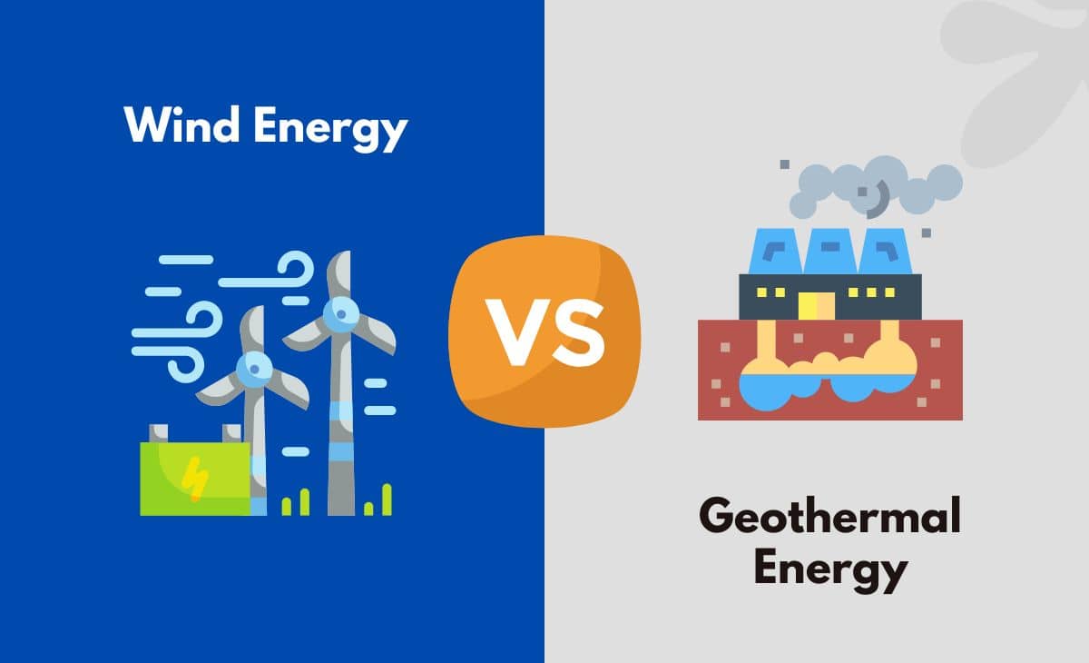 Difference Between Wind Energy and Geothermal Energy