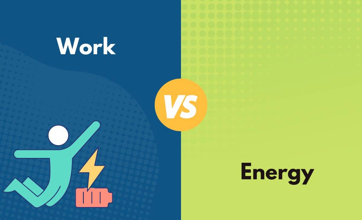 Difference Between Work and Energy