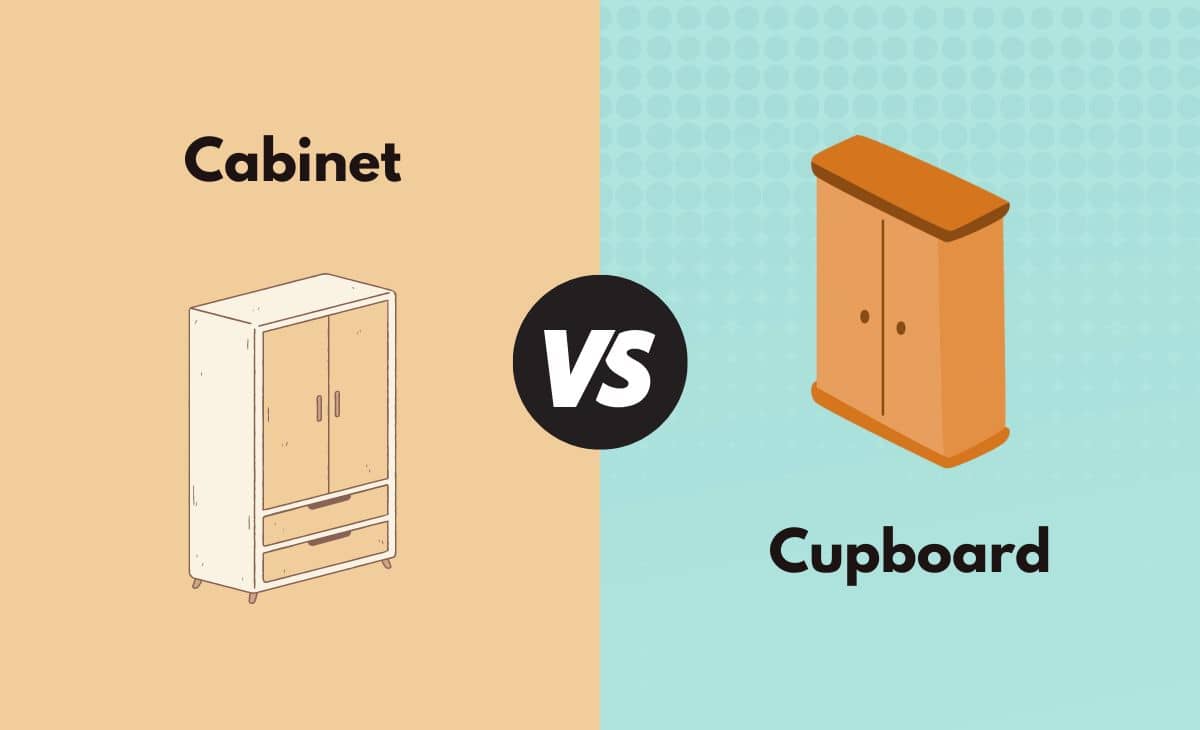Difference Between Cabinet and Cupboard