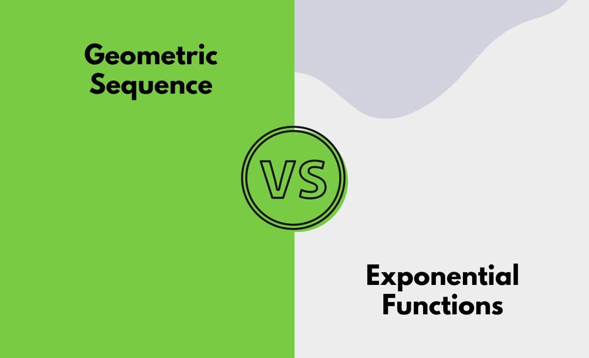 Difference Between Geometric Sequence and Exponential Function