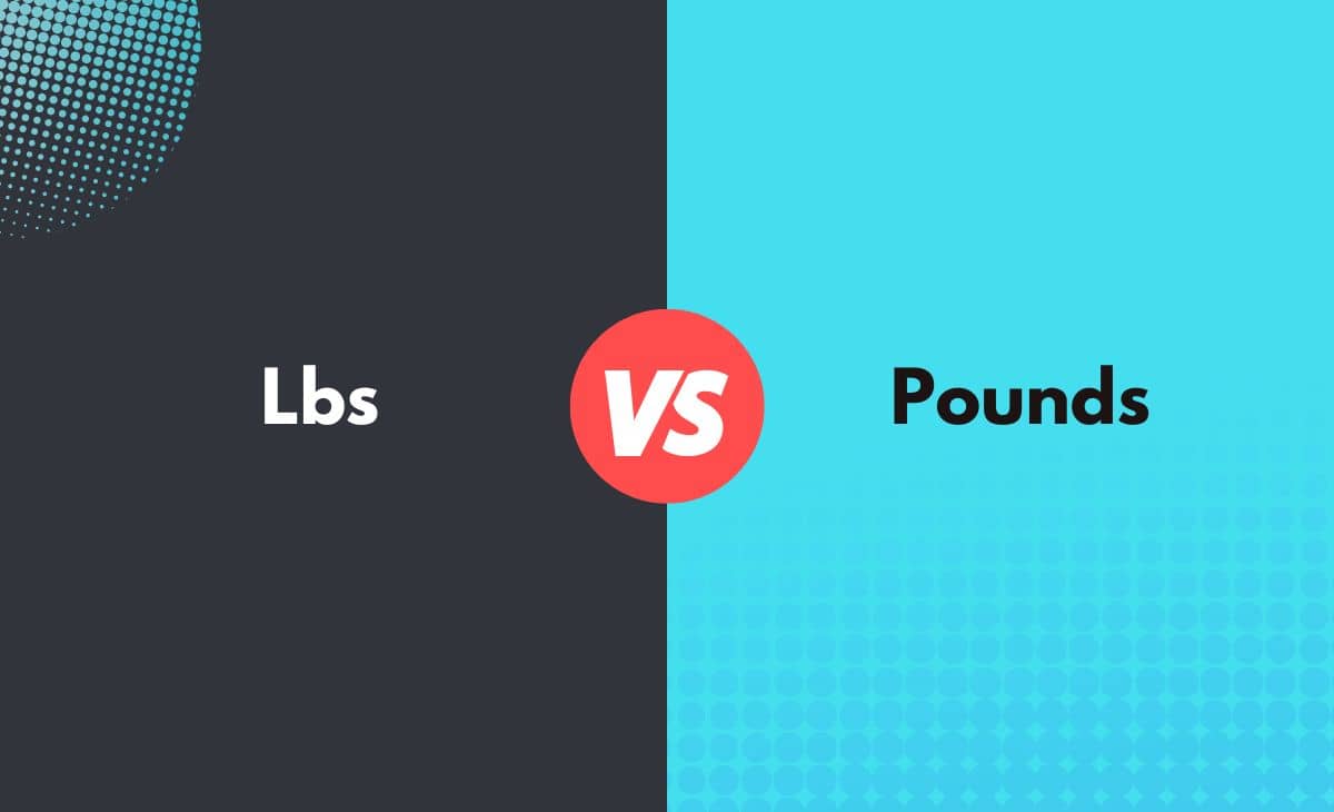 Difference Between Lbs and Pounds