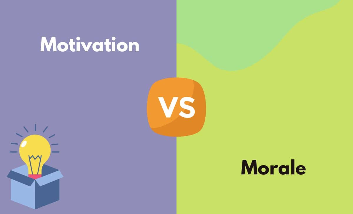 Difference Between Motivation and Morale