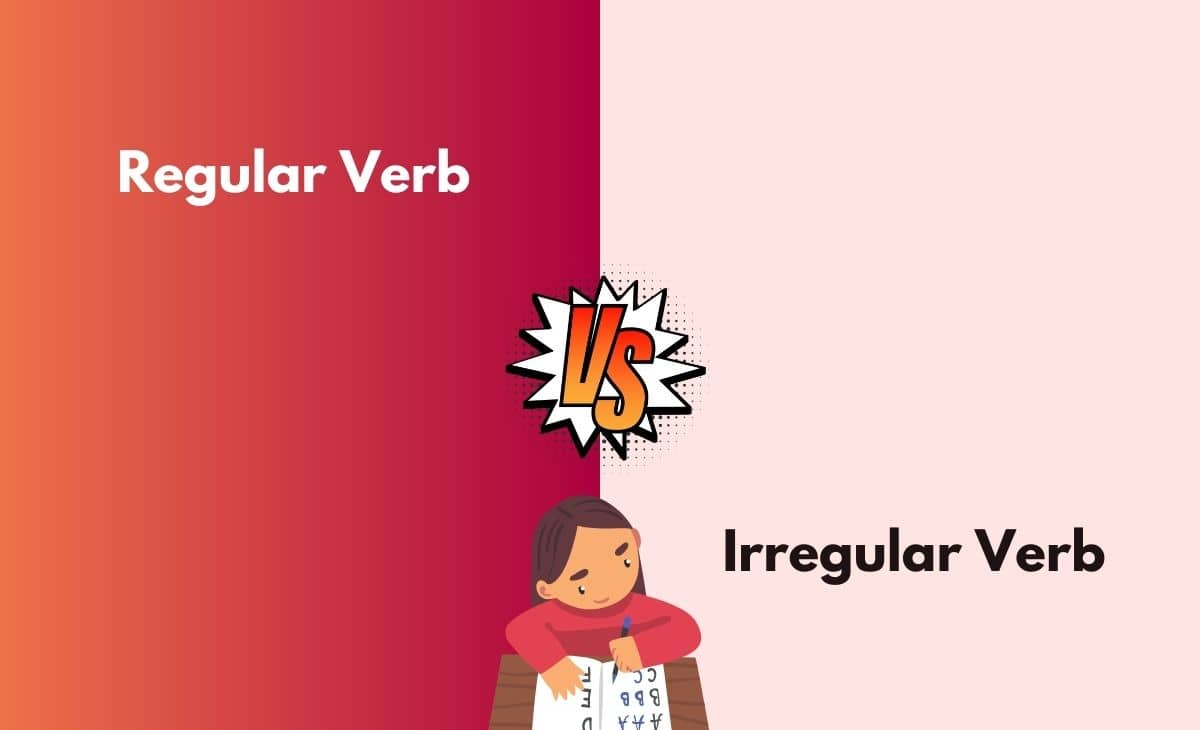 Regular And Irregular Verbs Examples Pdf