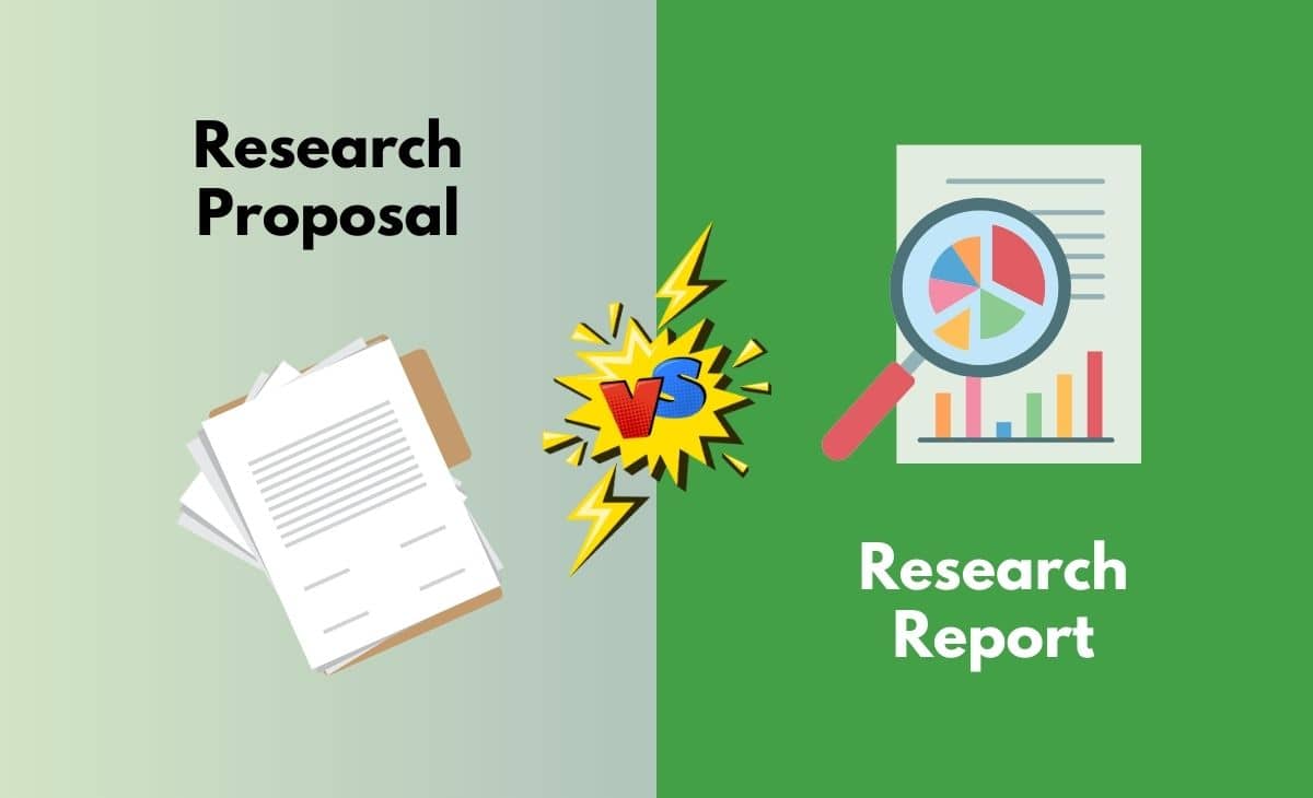 the difference between research proposal and research report