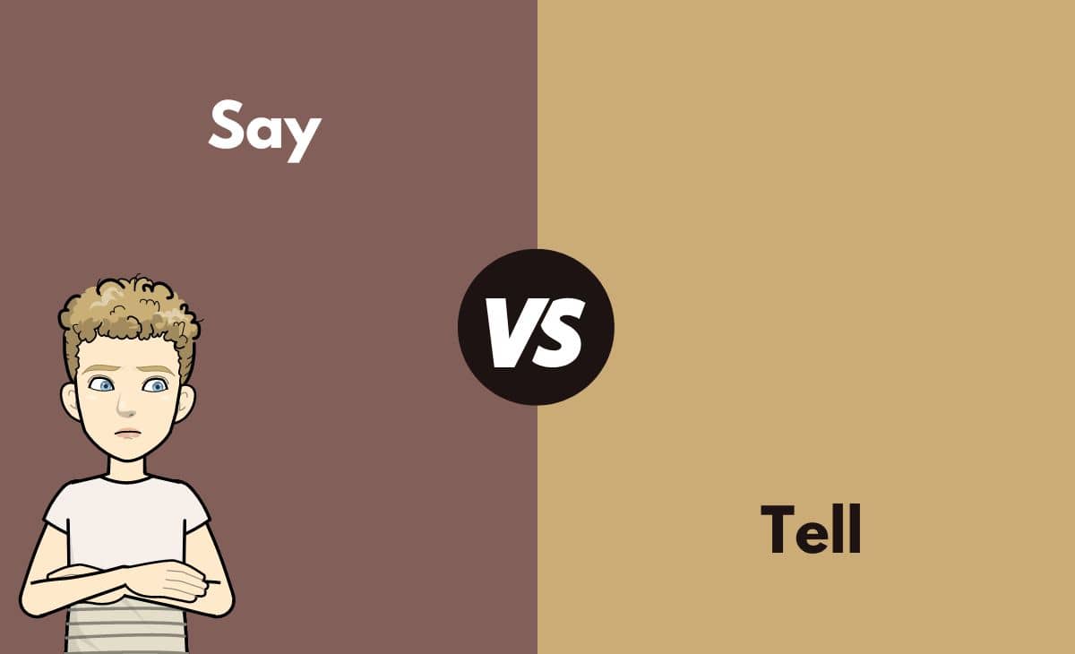 Difference Between Say and Tell