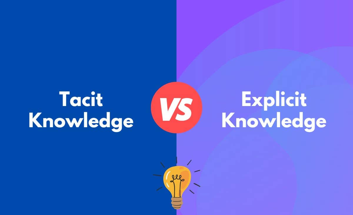 Difference Between Tacit Knowledge and Explicit Knowledge